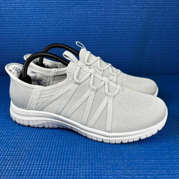 🔴 SKECHERS SLIP-INS VIRTUE - GLOW Women`s Size 9.5 Grey Shoes 104448W - Picture 3 of 8